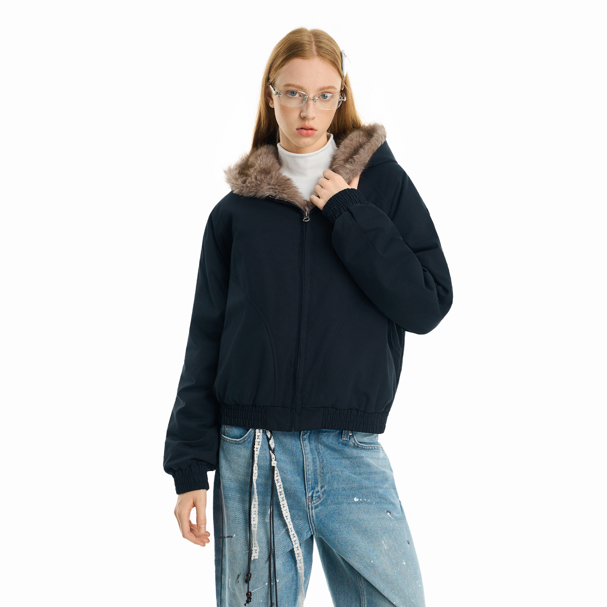 KXLFCHN空穴来风毛领座山雕时尚棉外套夹克男宽松百搭连帽棉衣女,淘宝优惠券,粉丝福利购,淘宝优惠卷