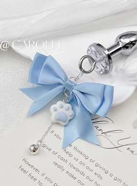 CAROLLL漫画少女JK风蝴蝶结乳夹可调节萌妹风可爱性感铃铛