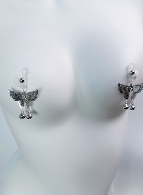 CAROLLL蝴蝶乳环铃铛原创设计高级感乳夹gang塞