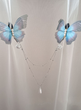 CAROLLL绝美！夏日旖旎自由诗蝴蝶乳夹仙气身体链