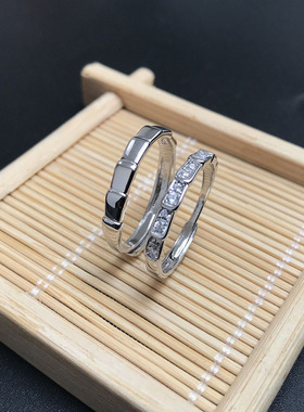 轻奢s925纯银精致情侣小指对戒