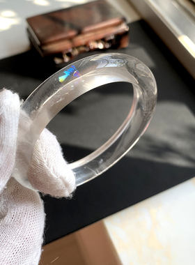 白阿塞天然白水晶手镯