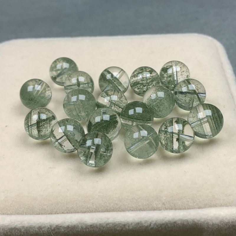 天然水晶 绿幽灵千层聚宝盆散珠单珠一对一实拍手链配件多宝手串,淘宝优惠券,粉丝福利购,淘宝优惠卷