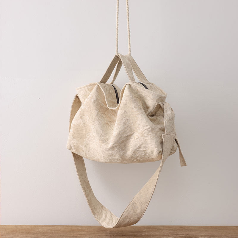 庸庸文艺棉麻新款复古托特包帆布斜挎通勤休闲大容量女士手提布包,淘宝优惠券,粉丝福利购,淘宝优惠卷