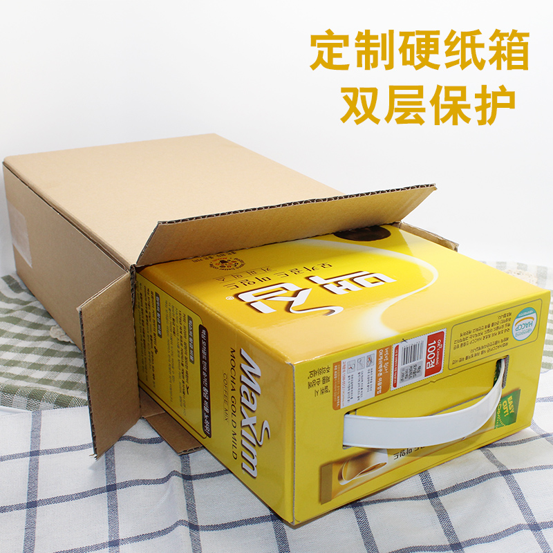 黄麦馨 摩卡三合一速溶咖啡 包邮 条装 100 maxim 韩国麦馨咖啡 黄麦馨 摩卡三合一速溶咖啡 包邮 条装 100 maxim 韩国麦馨咖啡