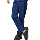 Мужские хлопковые джинсовые демисезонные износостойкие штаны для работы, большой размер