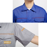 Летняя короткая -набор рабочей одежды для рабочей одежды мужская рубашка, летняя автострадация настройка корпоративной установки предприятия для службы страхования труда