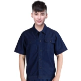 Хлопковый джинсовый летний демисезонный комплект для работы, осенний сезон