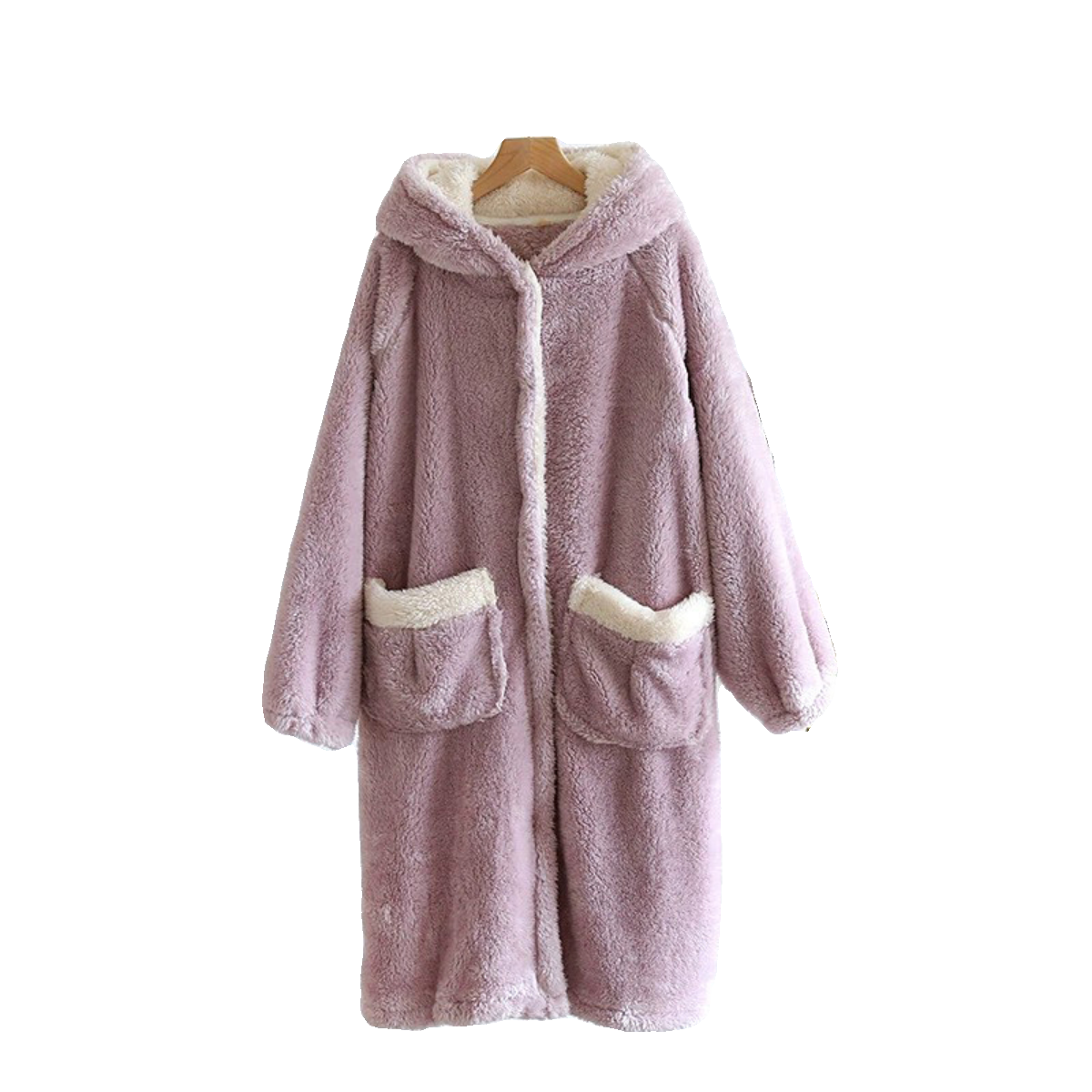 秋冬日系中长款女士法兰绒浴袍珊瑚绒家居服睡袍加厚保暖睡衣睡裙,淘宝优惠券,粉丝福利购,淘宝优惠卷