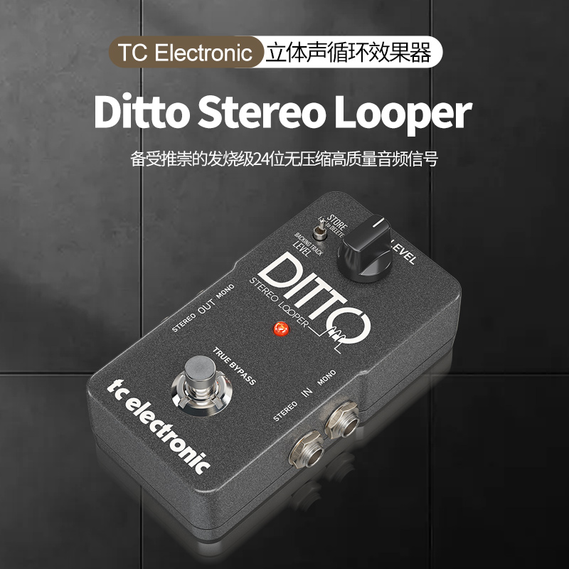 TC Electronic木电吉他循环单块效果器X2 X4 Stereo Ditto looper - 图2