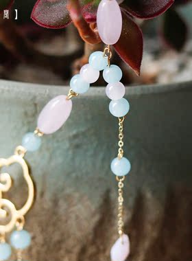 古风软璎珞如意锁原创汉服配饰