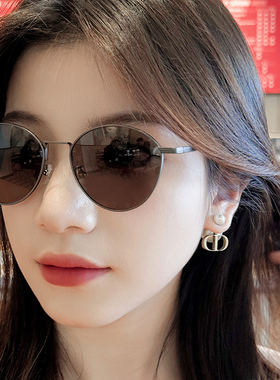 2024新款墨镜超轻近视太阳镜女有度数墨镜大牌金丝遮阳开车显脸小