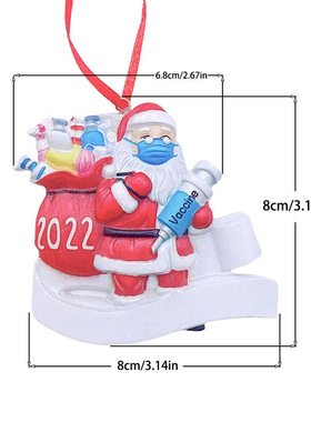 树脂雪人挂件老人圣诞挂件