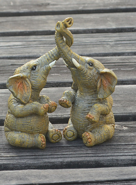 跨境新款情侣双象家居摆件