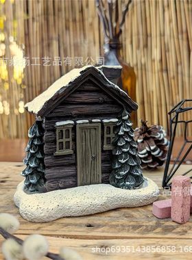 新款圣诞节装饰道具圣诞小屋香炉