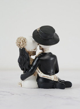 万圣节新品骷髅新郎和新娘