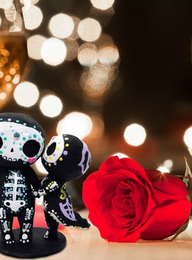 彩绘树脂工艺品雕像鲜花速递摆件