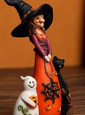 新品创意工艺品万圣节三剑客女巫