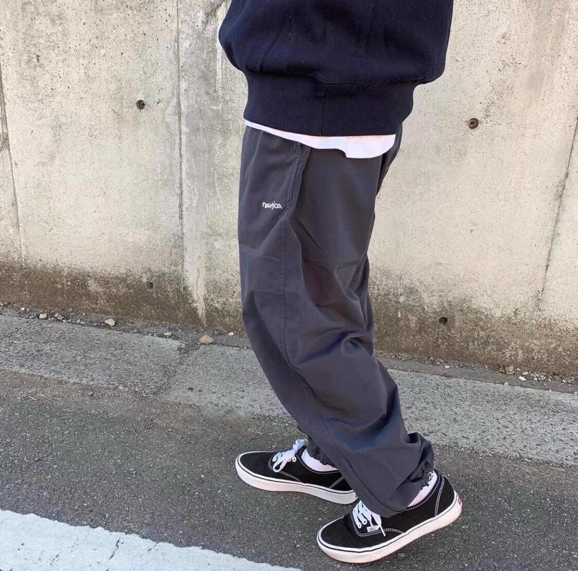 NAUTICA/ノーティカ Relaxed Track Pants チャコール