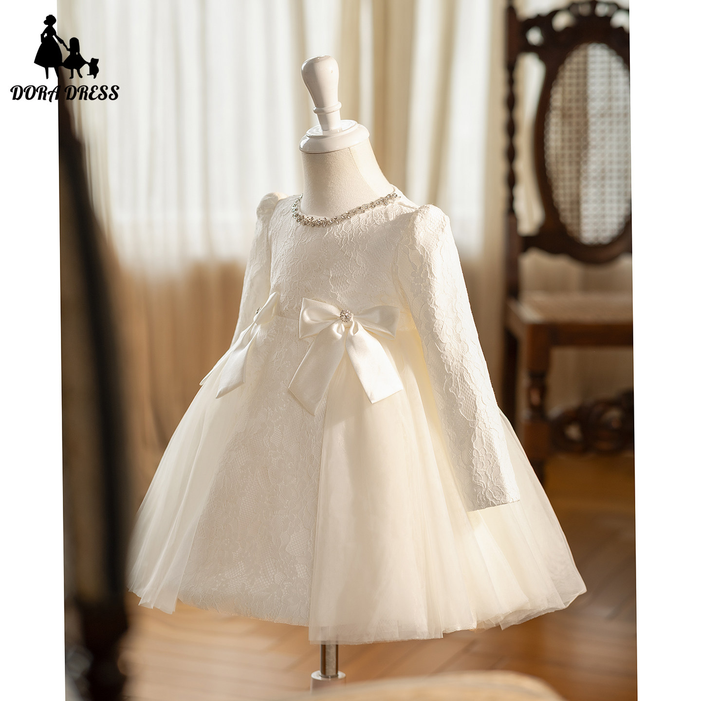 新款儿童公主裙花童婚礼钢琴主持人演出服女童礼服周岁女宝宝生日,淘宝优惠券,粉丝福利购,淘宝优惠卷