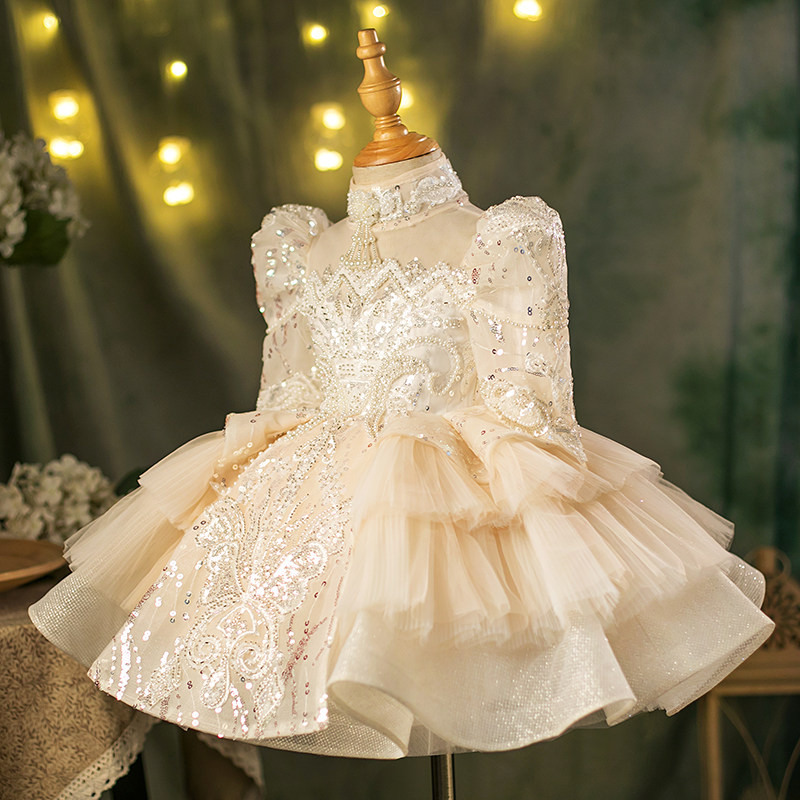 儿童礼服公主裙小女孩生日小礼服花童走秀钢琴演出服女童礼服婚纱,淘宝优惠券,粉丝福利购,淘宝优惠卷
