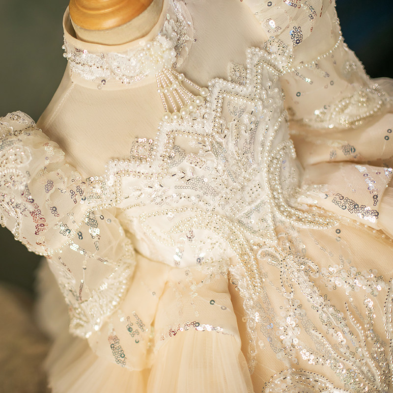 儿童礼服公主裙小女孩生日小礼服花童走秀钢琴演出服女童礼服婚纱,淘宝优惠券,粉丝福利购,淘宝优惠卷