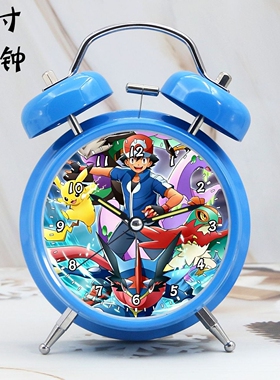 精灵宝可梦闹钟神奇宝贝皮卡丘闹铃学生专用起床神器儿童床头摆件