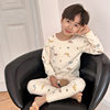 Yiyi Ma boys pure cotton home clothes set children's class A boneless autumn clothes long pants baby underwear pajamas children's clothing