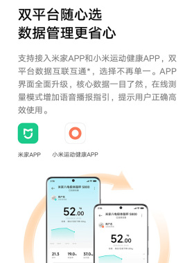 小米米家八电极体脂秤S800精准
