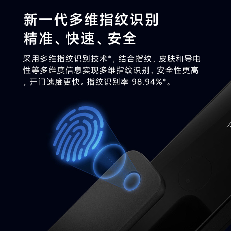 小米全自动智能门锁家用防盗门指纹密码锁蓝牙NFC开门电子锁官方
