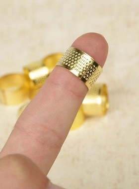 优质加厚老式顶针戒指家用顶针箍金属铁顶针指套压针器手工手缝