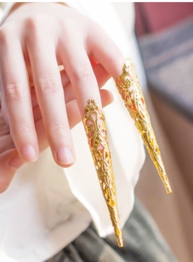 古代装后宫护甲宫廷太后千手观音假长指甲套指套古典戒指环