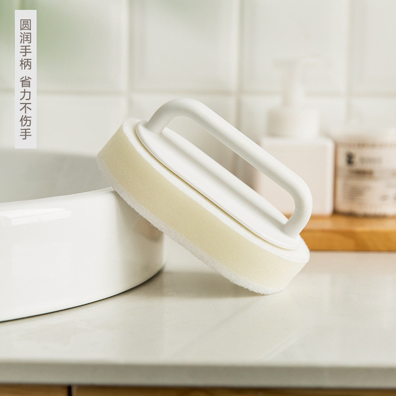 浴缸刷海绵擦刷子浴室擦玻璃洗手台台面瓷砖地砖抹布纳米刷碗清洁 - 图0