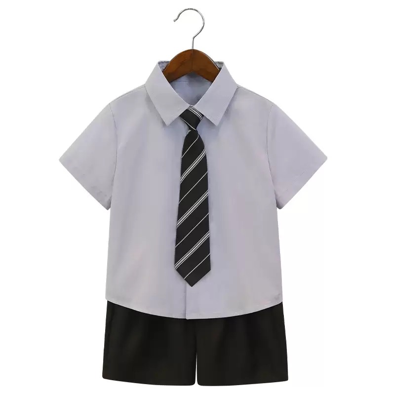 男童礼服套装儿童西装休闲夏季韩版花童婚礼服儿童背带裤套装新款 - 图3