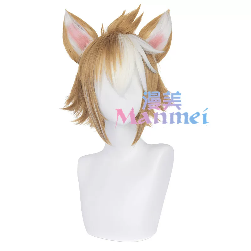 漫美 The original Goro god cos wigs of rebels, the top ears on the top of the hair head of the rice wife,