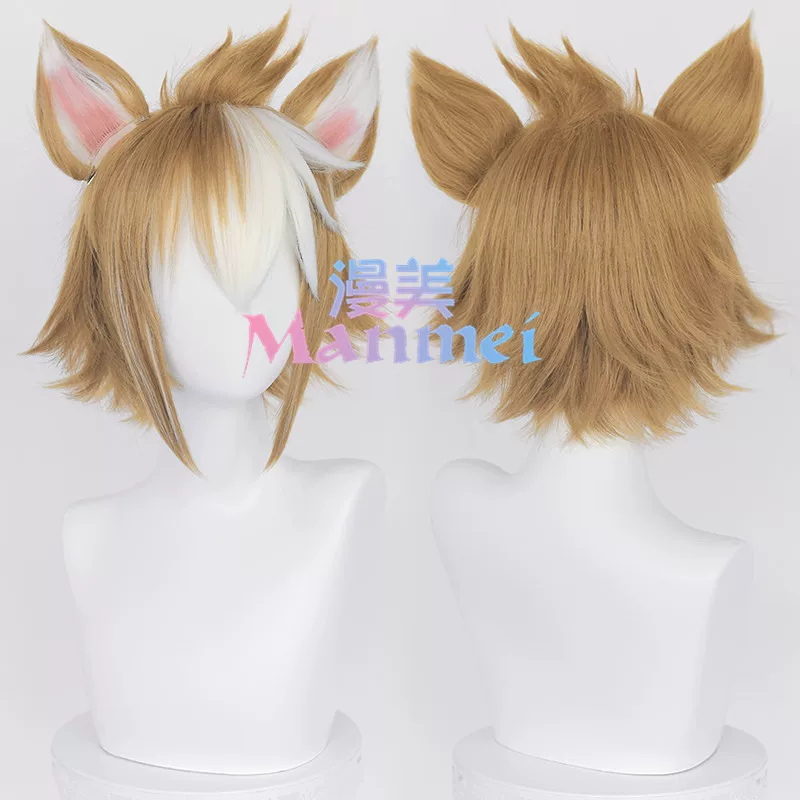 漫美 The original Goro god cos wigs of rebels, the top ears on the top of the hair head of the rice wife,
