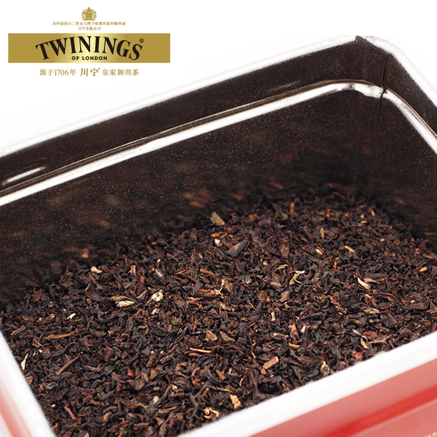 英国川宁Twinings英式早餐红茶100g铁罐装散茶进口早茶下午茶茶叶-图2