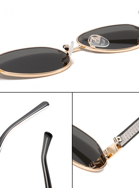 2025新款个性椭圆复古尼龙太阳镜