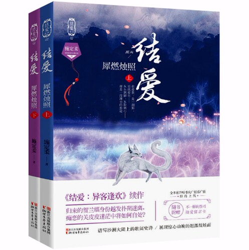正版现货 包邮 结爱(异客逢欢上下)+结爱：犀燃烛照（上下）全4册 施定柔著《结爱：异客逢欢》 - 图1