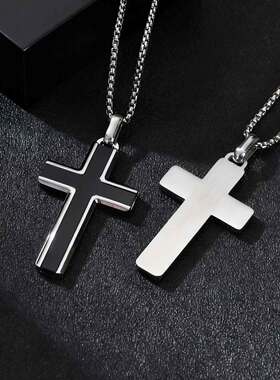 全饰爱绿松石虎眼石十字架项链