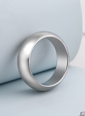 简约光面金色戒指男百搭