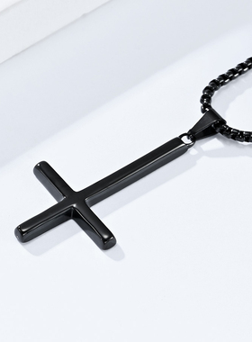 全饰爱欧美圣彼得逆十字架项链