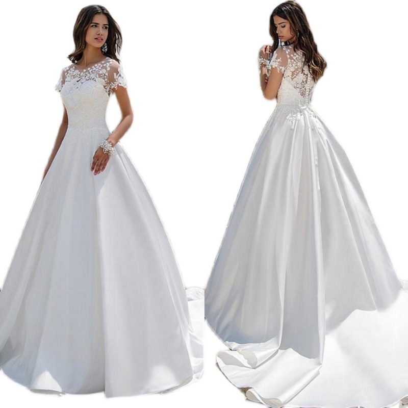 婚纱2021新款新娘气质拖尾森系超仙 Wedding Gown Bridal Dresses