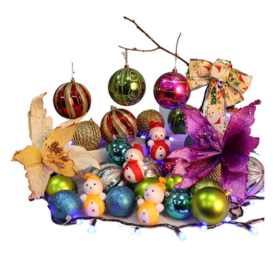 圣诞节装饰电镀球挂件圣诞树装饰品