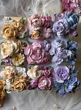 粘土裱花冰箱贴  手工制作，随机发货，可挑色系。