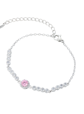 旭平彩宝系列圆形人造石手链时尚轻奢气质小众精致设计手饰