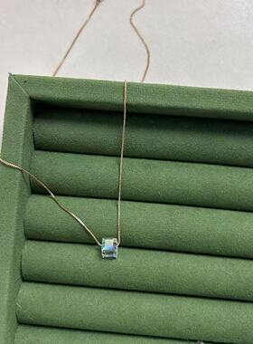 旭平方糖仿水晶合金项链