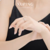 Xuping Flowers for You micro-paved plum blossom ring for women elegant and sweet temperament simple ins index finger ring