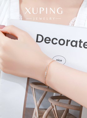 旭平细款好搭人造石脚链简约ins轻盈通勤易搭叠戴夏天女生脚饰