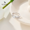 Xuping Flowers for You micro-paved plum blossom ring for women elegant and sweet temperament simple ins index finger ring